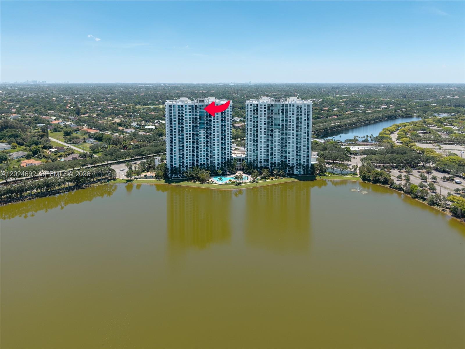 2641 North Flamingo Road, Unit 2605N Sunrise, FL 33323 - Photo 41 of 56 a view of a city and lake view