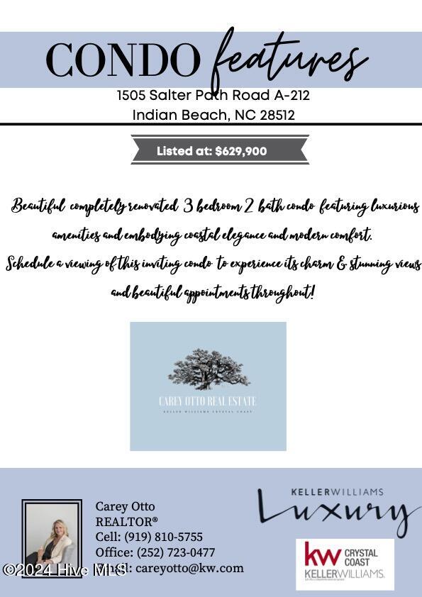 1505 Salter Path Road, Unit A212 Atlantic Beach, NC 28512 - Photo 43 of 43 1505 Salter Path A-212 page 2 Features S