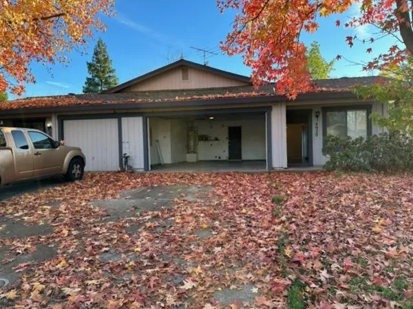 a front view of a house
