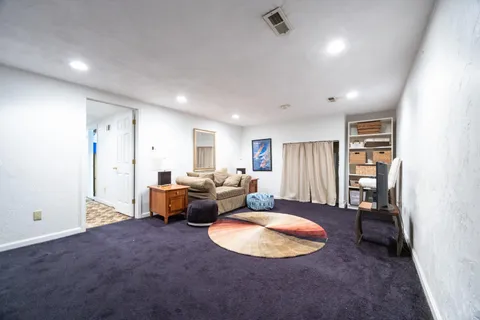 a view of a hallway with pathway