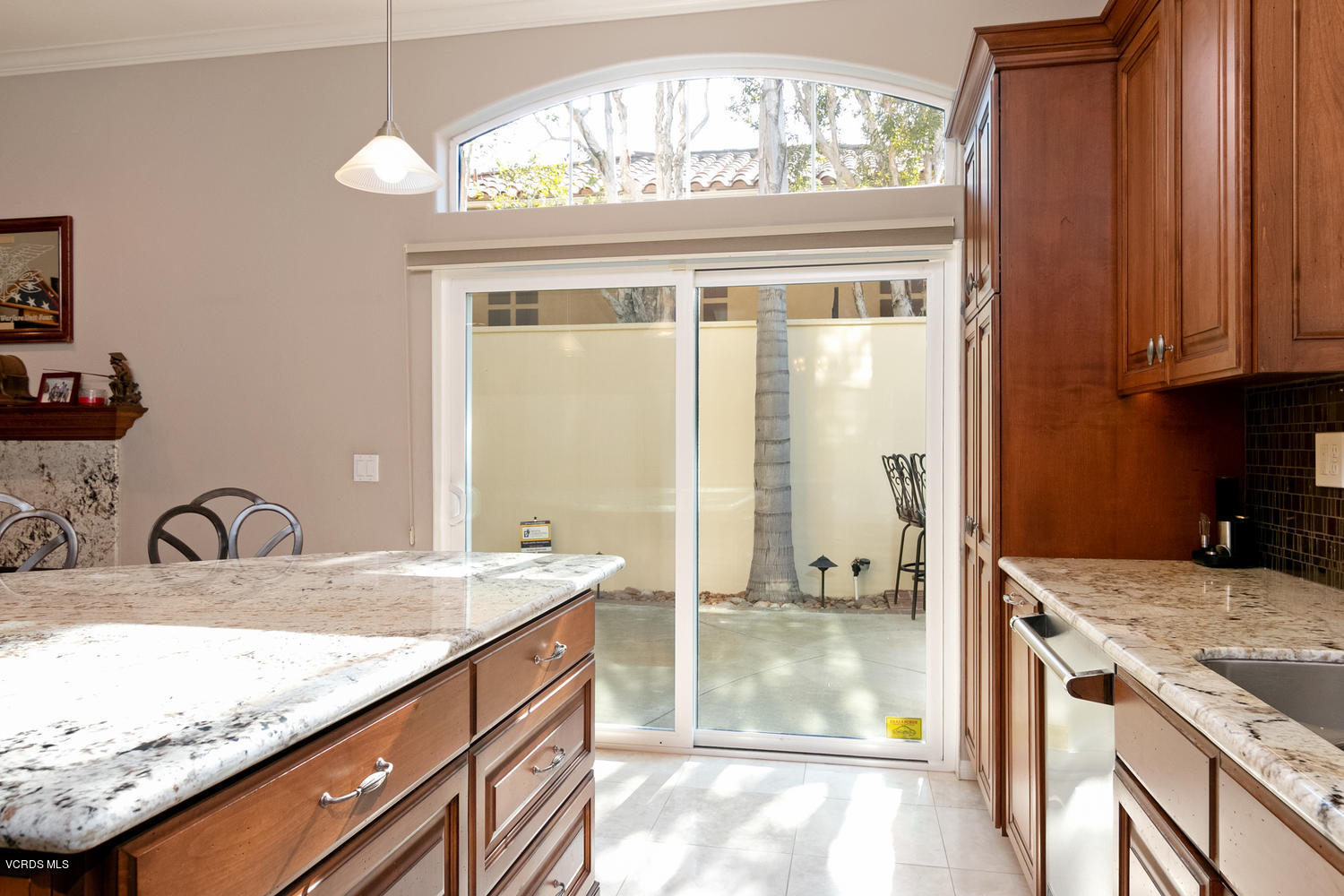 1121 Corte Riviera Camarillo, CA 93010 - Photo 13 of 35 a bathroom with a granite countertop sink a mirror and shower