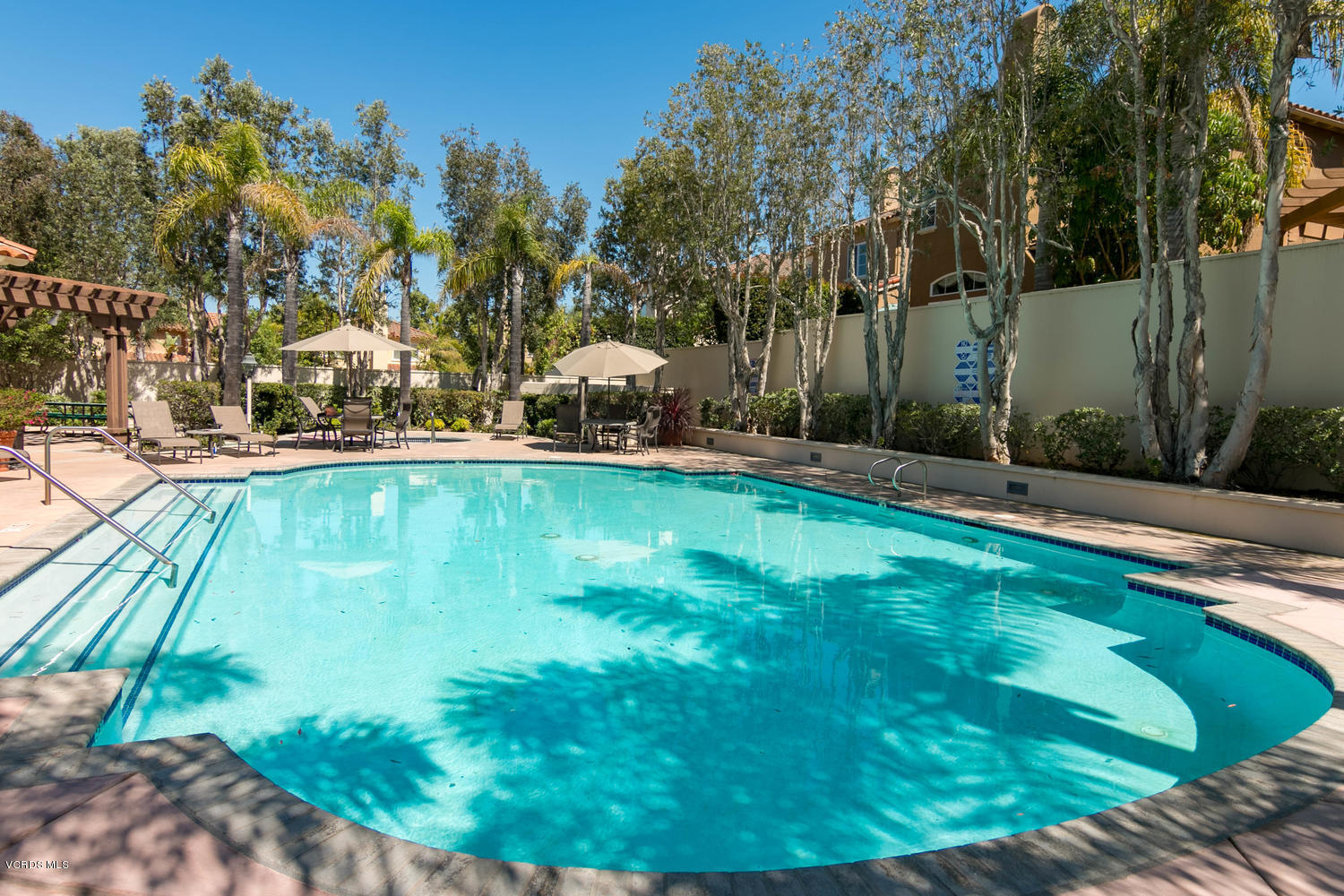 1121 Corte Riviera Camarillo, CA 93010 - Photo 33 of 35 a view of a swimming pool with a patio