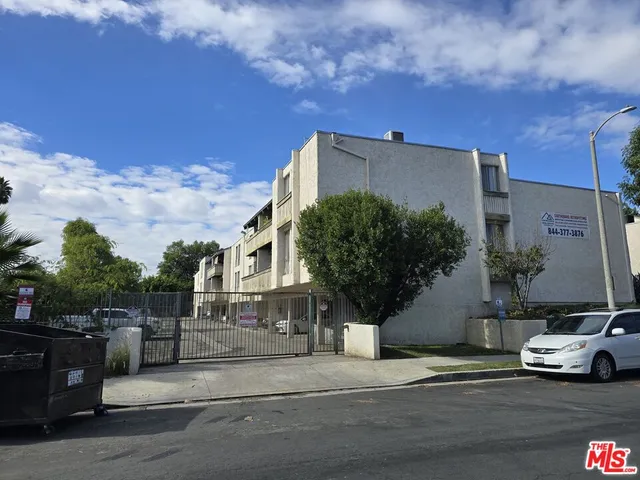 a car parked in front of a building