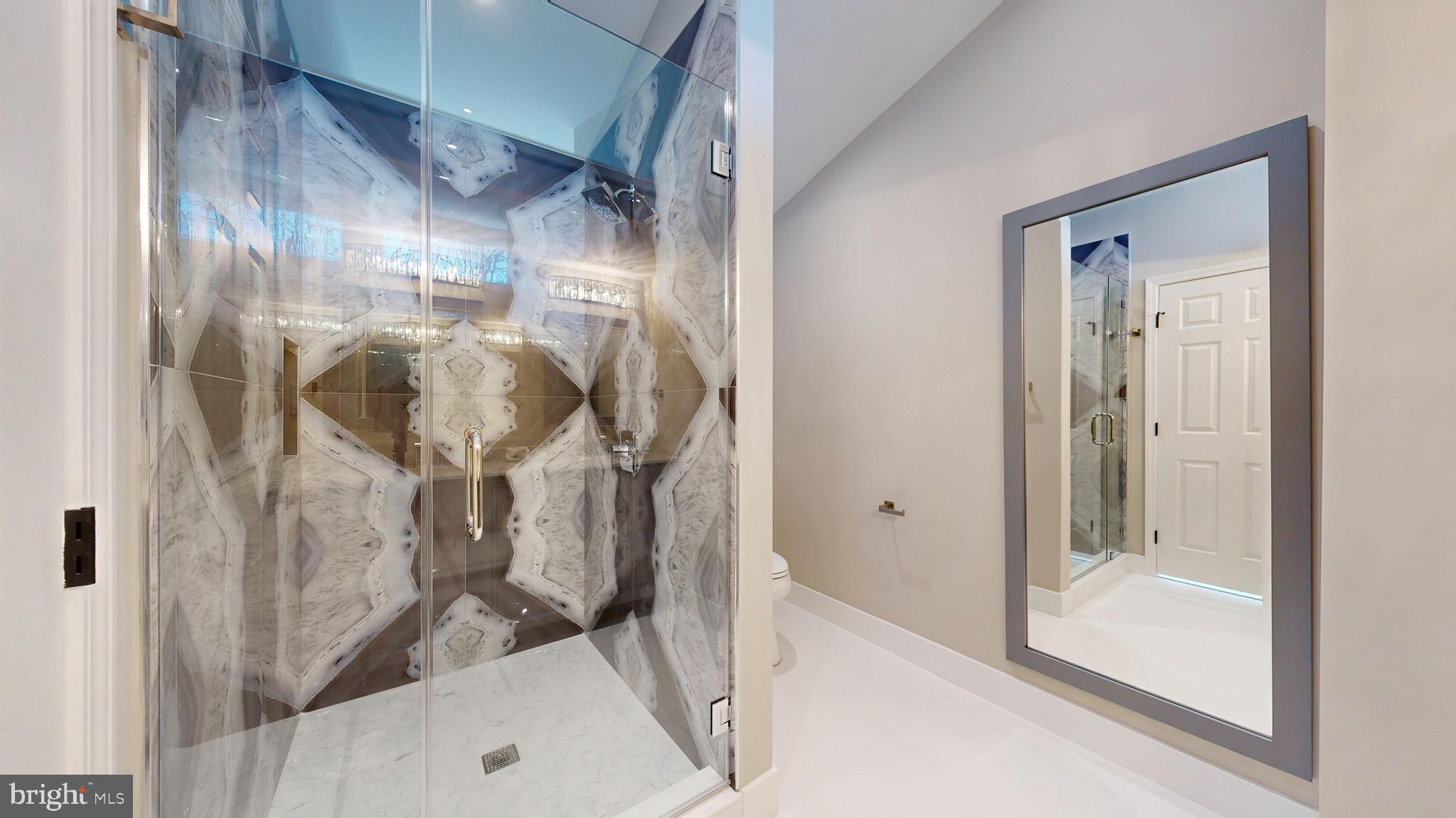 11101 Wedge Drive Reston, VA 20190 - Photo 30 of 55 a bathroom with a glass shower door