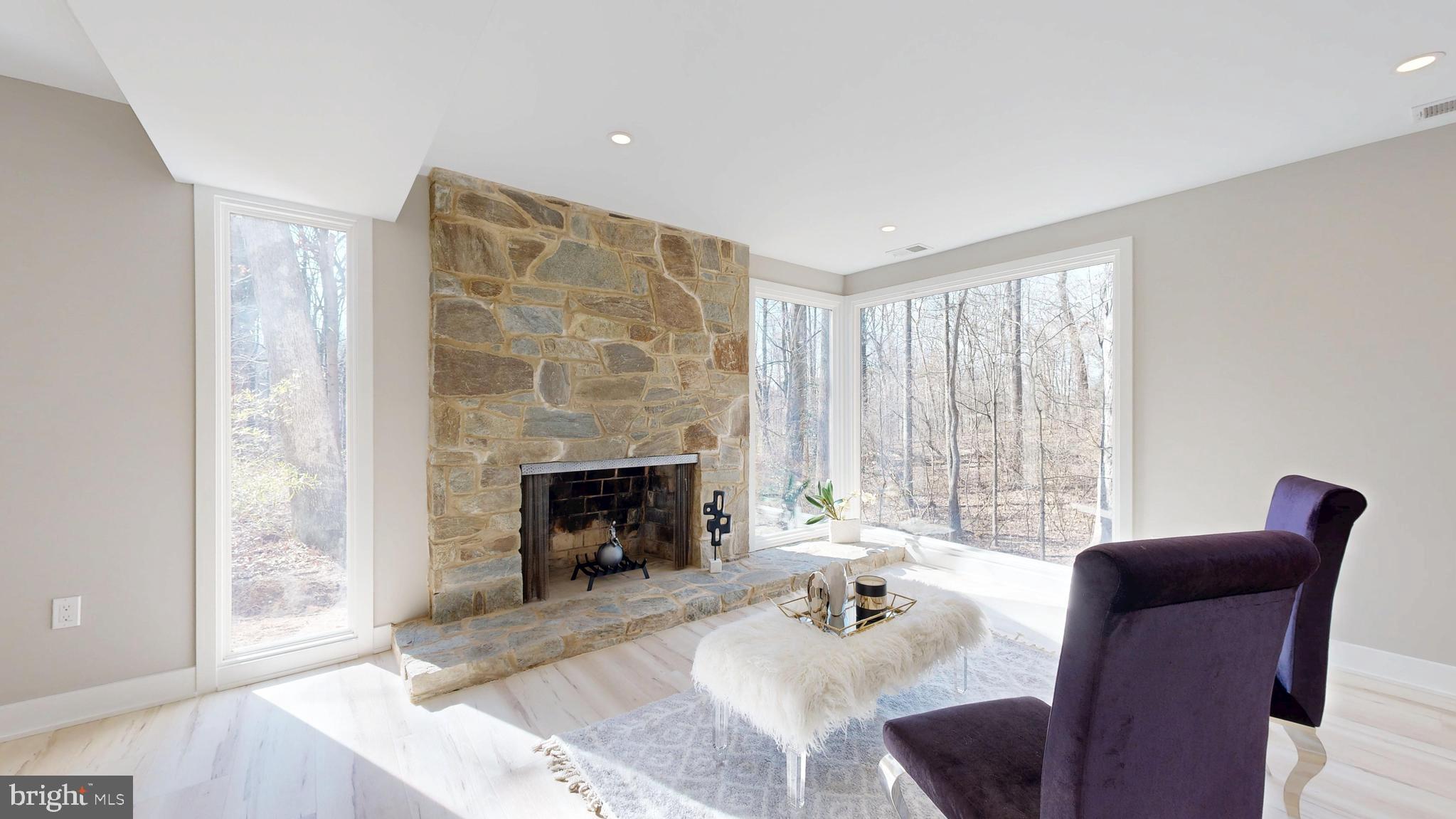 11101 Wedge Drive Reston, VA 20190 - Photo 37 of 55 a living room with furniture and a fireplace