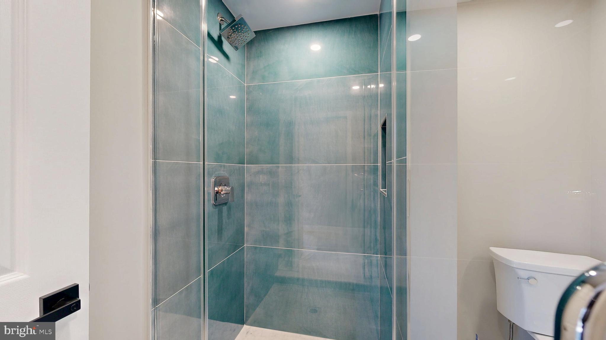 11101 Wedge Drive Reston, VA 20190 - Photo 45 of 55 a bathroom with a glass shower door