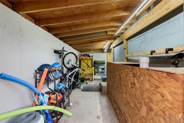 a view of storage and utility room