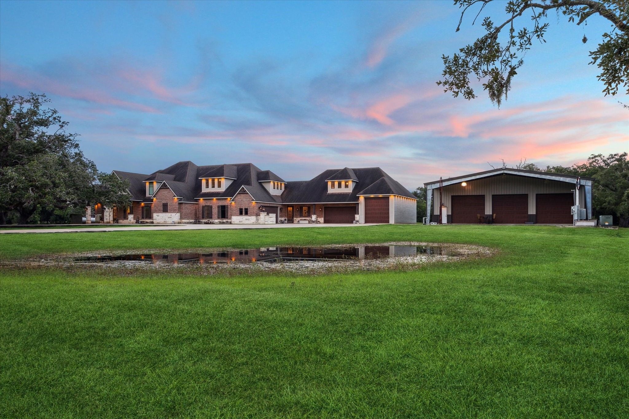 1255 Bronco Trail Angleton, TX 77515 - Photo 49 of 50 a front view of house with yard and green space