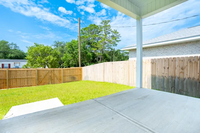 a view of an outdoor space and a yard