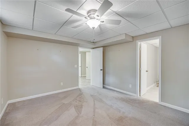 a view of an empty room