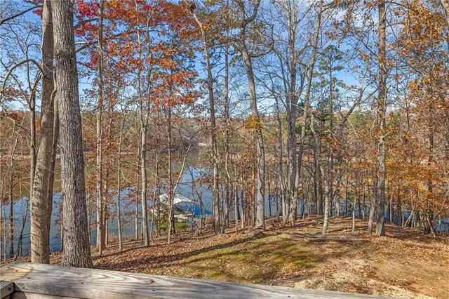 a view of a backyard of the house