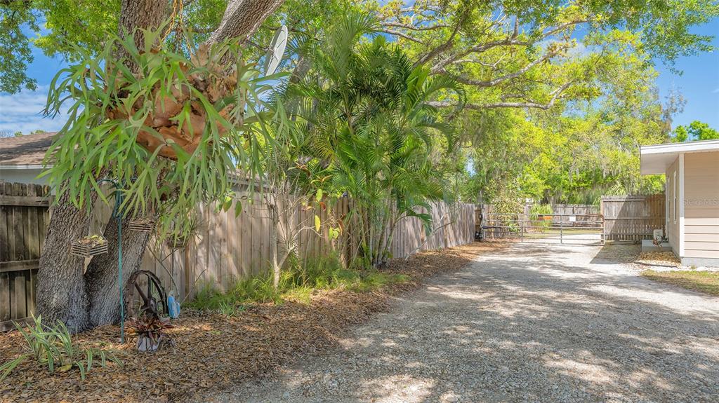 3818 Gocio Rd Extention Sarasota, FL 34235 - Photo 50 of 65 a backyard of a house with lots of green space