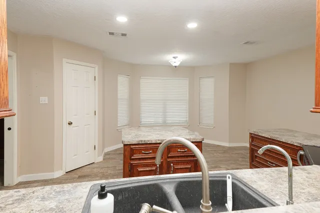 a view of a livingroom with a window
