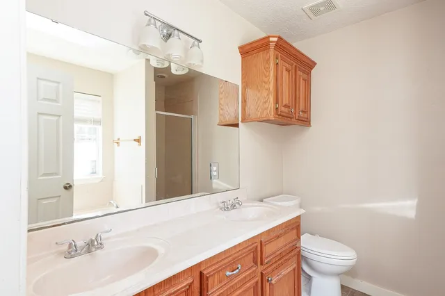 a bathroom with a window