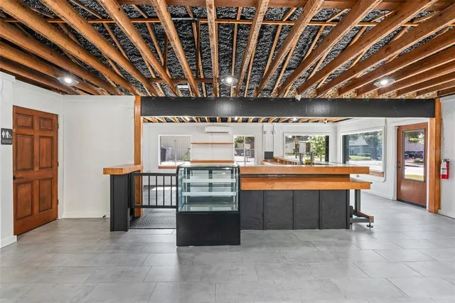 a view of a livingroom with furniture