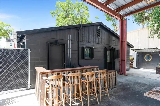 a view of a house with a door