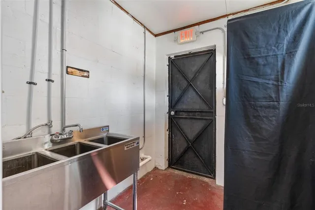 a room with storage and utility