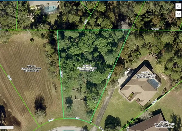 an aerial view of a residential houses