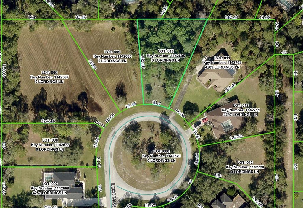 4289 Lordings Lane Spring Hill, FL 34607 - Photo 6 of 7 an aerial view of a house with a swimming pool