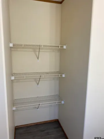 a close view of closet