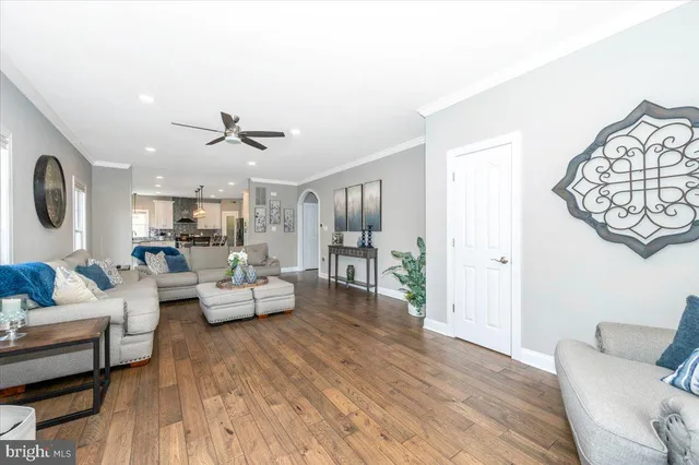 a view of yard with swimming pool and green space