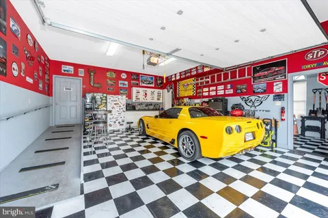a aerial view of a house with a big yard