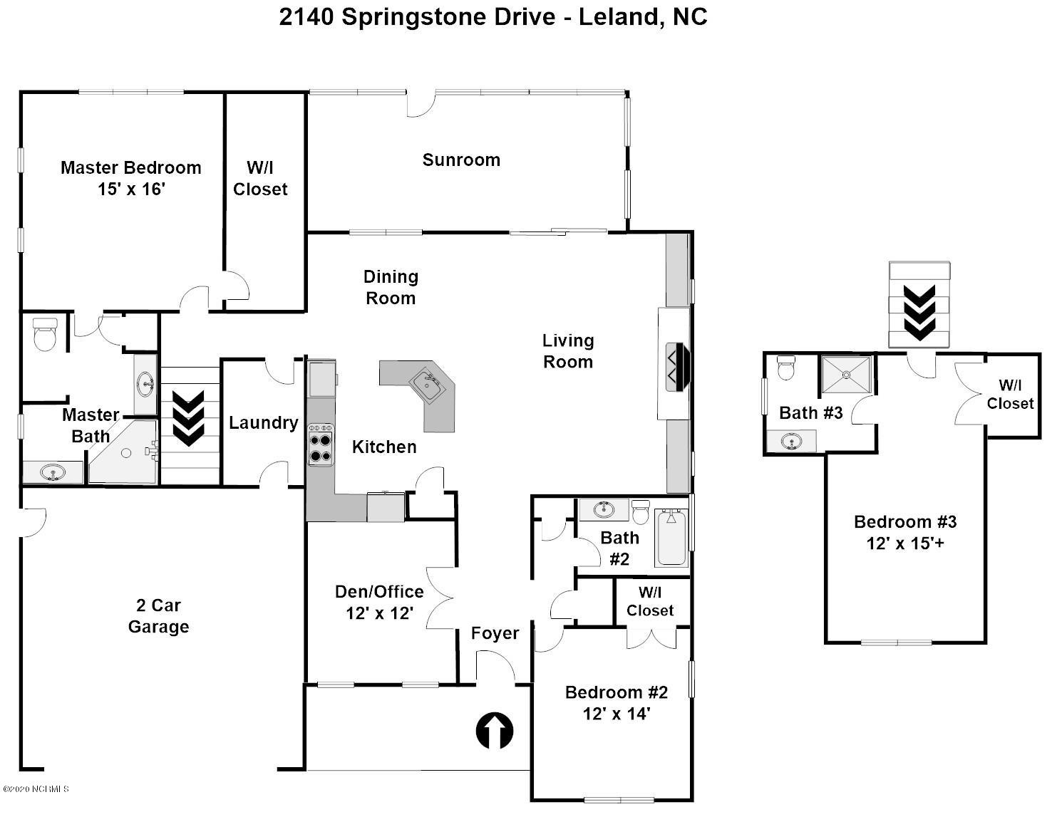 2140 Springstone Drive Leland, NC 28451 - Photo 38 of 38 Floor plan