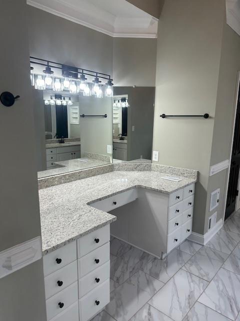 370 Buchanan Circle Dallas, GA 30157 - Photo 14 of 54 a bathroom with a granite countertop double vanity sink and a mirror
