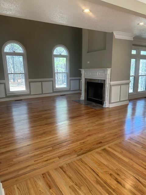 370 Buchanan Circle Dallas, GA 30157 - Photo 26 of 54 an empty room with wooden floor fireplace and windows