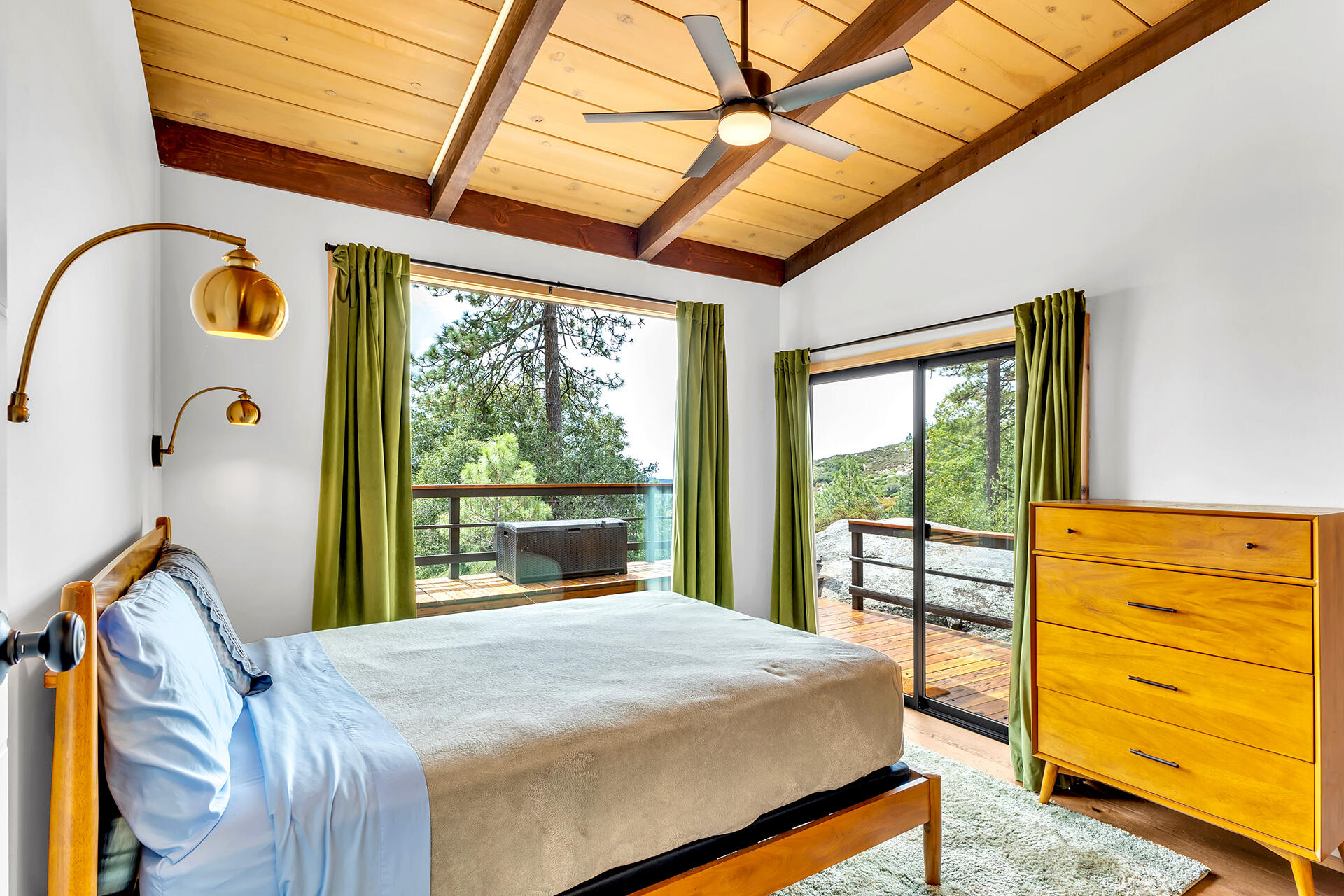 27011 Lookout Lane Idyllwild, CA 92549 - Photo 37 of 68 a bed sitting in a bedroom next to a window