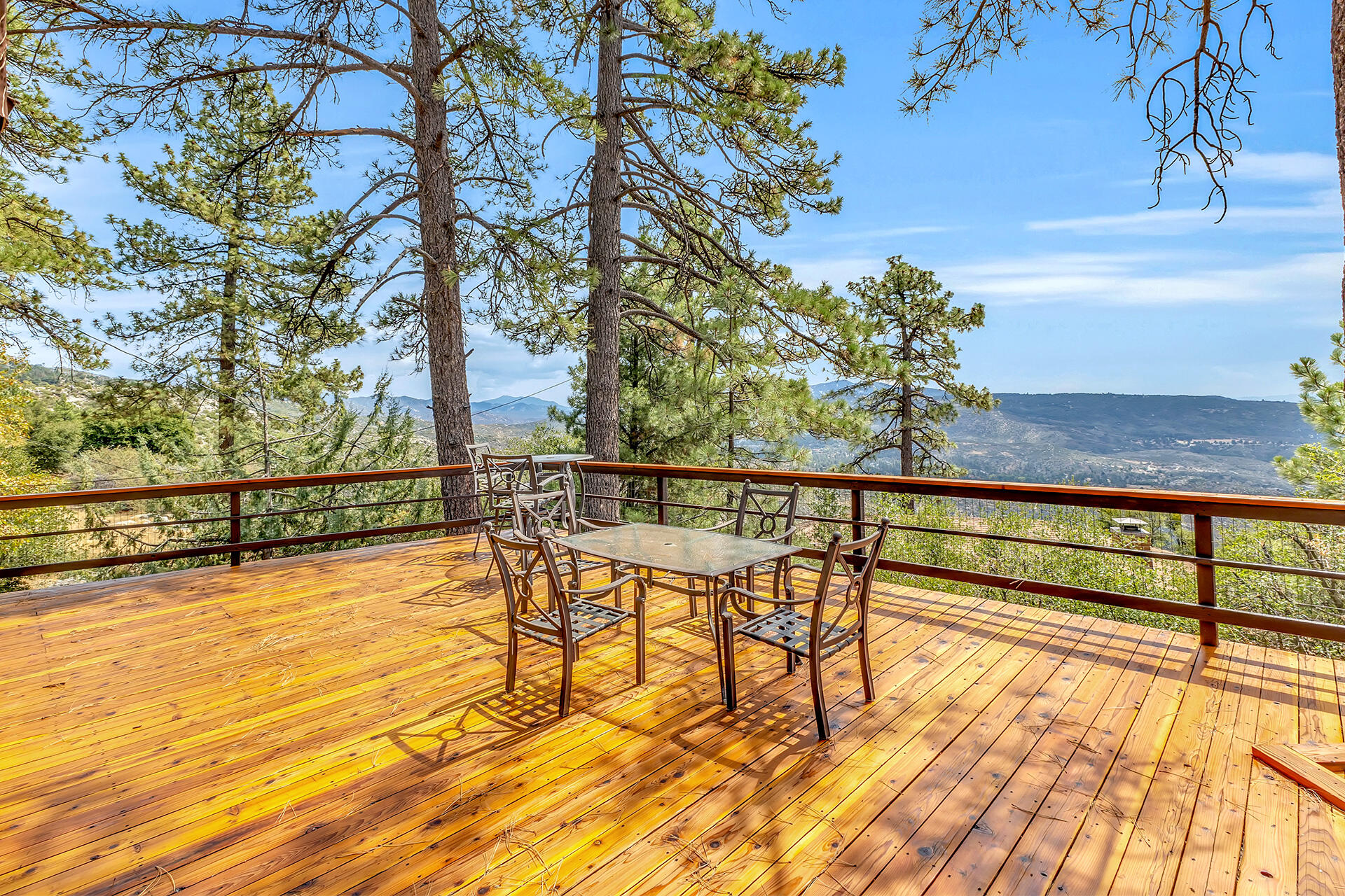 27011 Lookout Lane Idyllwild, CA 92549 - Photo 58 of 68 a view of a swimming pool with an outdoor seating