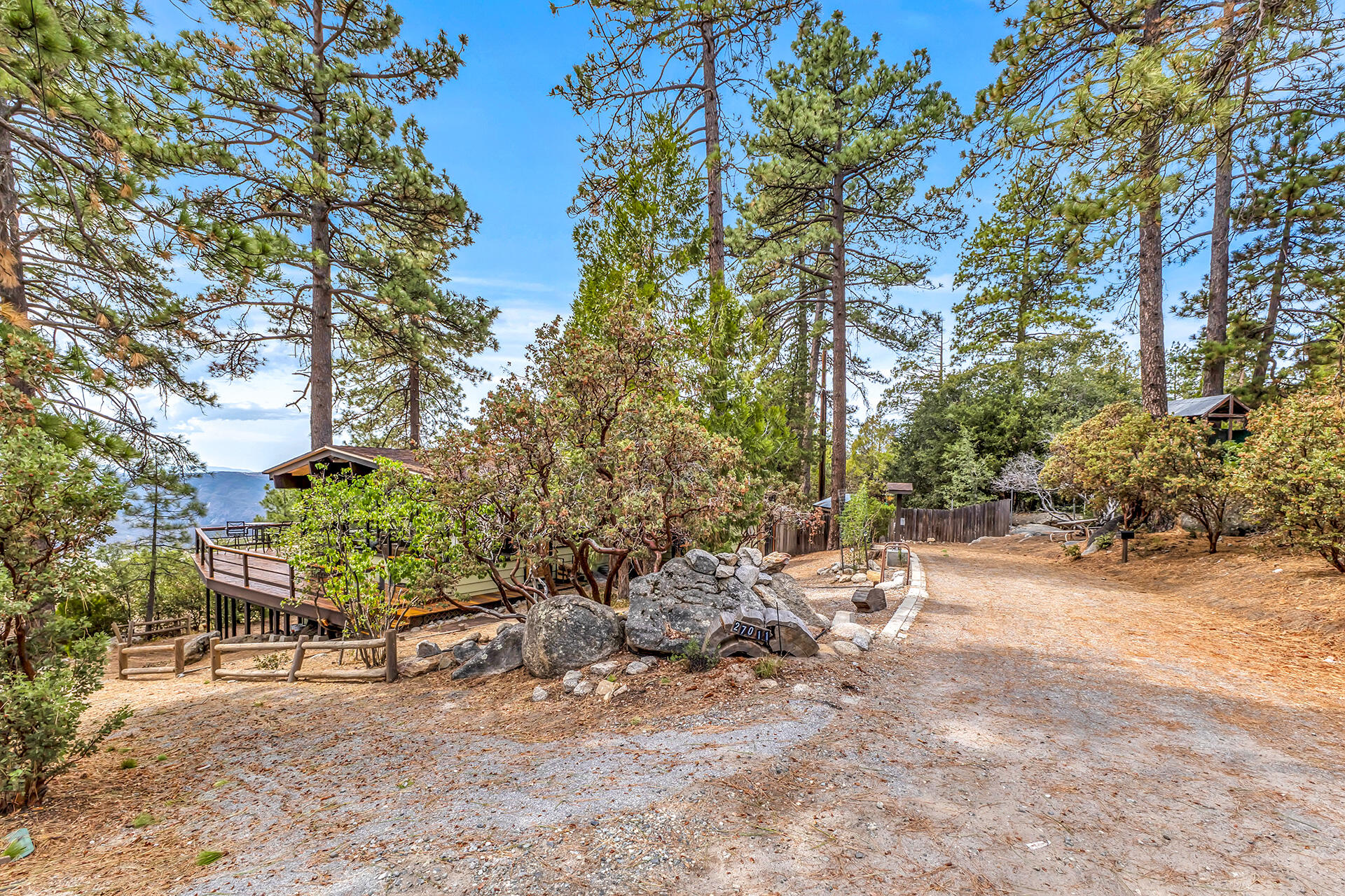27011 Lookout Lane Idyllwild, CA 92549 - Photo 6 of 68 a view of a yard with plants and trees