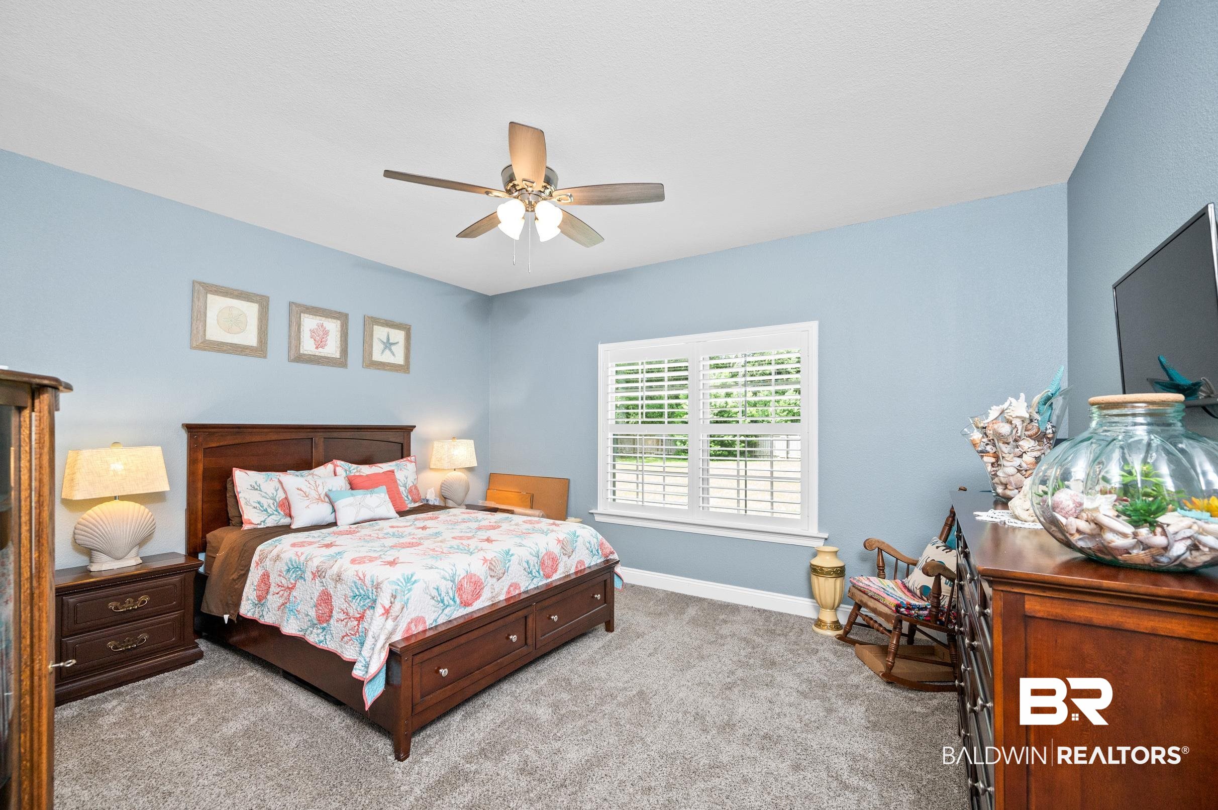 1700 South Juniper Street Foley, AL 36535 - Photo 29 of 51 Bedroom featuring ceiling fan and light colored carpet