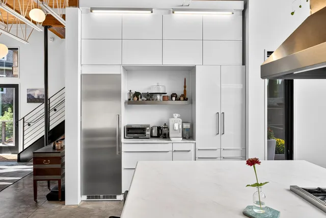 a view of a entryway front of a house