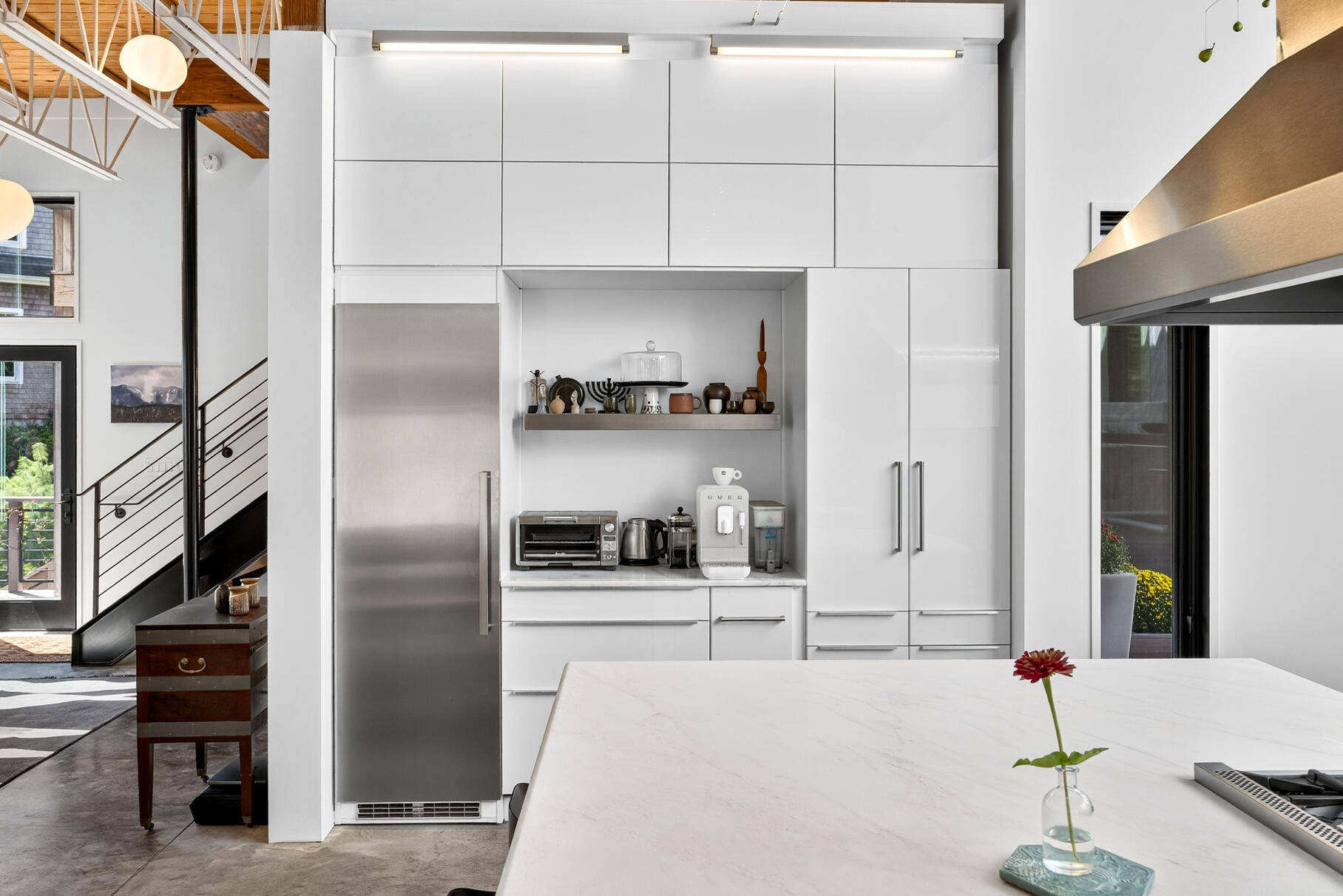 50 Rivers Edge Road East Falmouth, MA 02536 - Photo 13 of 55 a kitchen with granite countertop a refrigerator and a stove