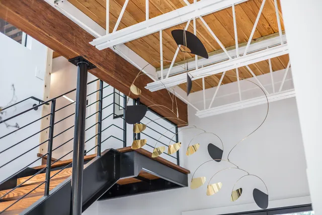 a bathroom with a vanity and a shower