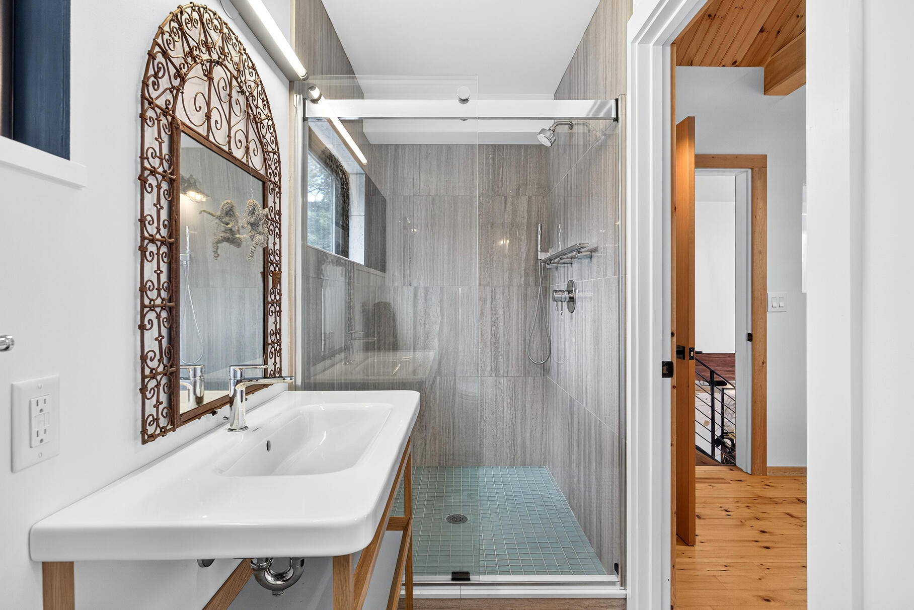 50 Rivers Edge Road East Falmouth, MA 02536 - Photo 41 of 55 a bathroom with a sink and mirror