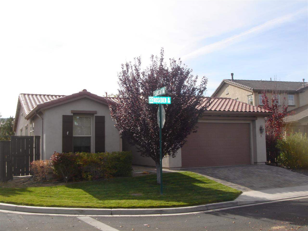 598 Roseben Drive Reno, NV 89521 - Photo 1 of 1 a front view of a house with garden