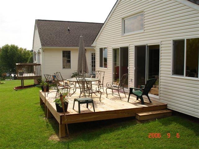 Rear deck