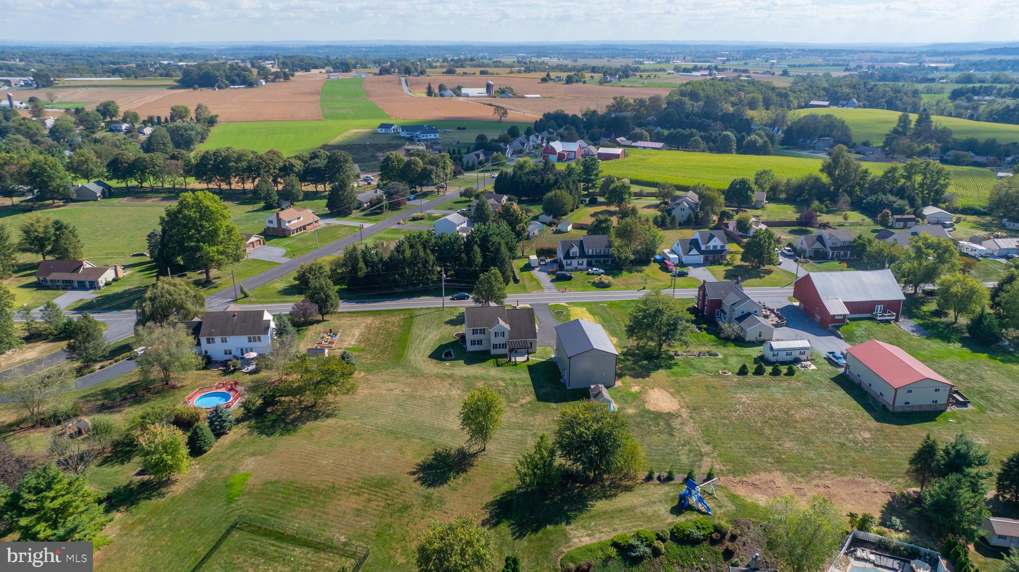 809 West Brubaker Valley Road Lititz, PA 17543 - Photo 57 of 58 an aerial view of residential houses with outdoor space and river