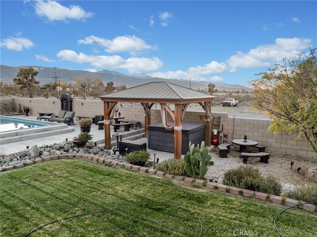 12326 Silver Rock Road Pinon Hills, CA 92372 - Photo 9 of 41 a view of a garden
