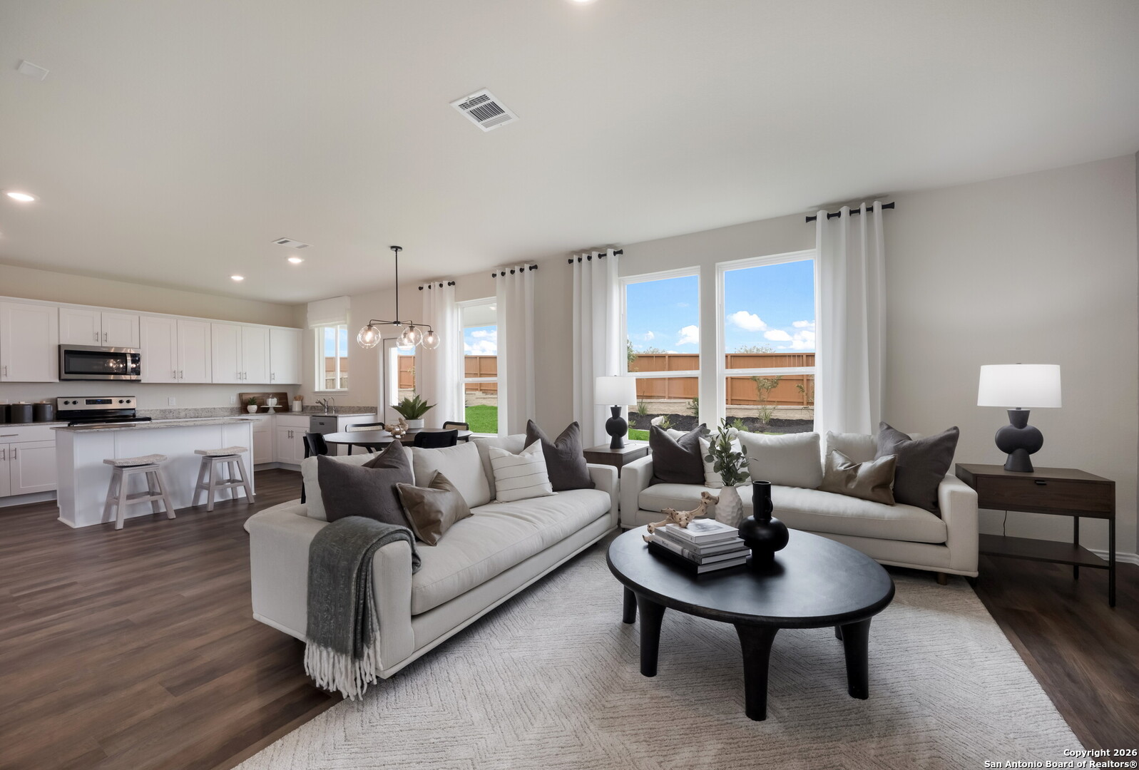 4059 Paddock Trail Seguin, TX 78155 - Photo 10 of 29 a living room with furniture and a large window