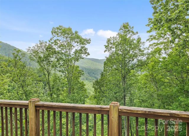 a balcony with outdoor space