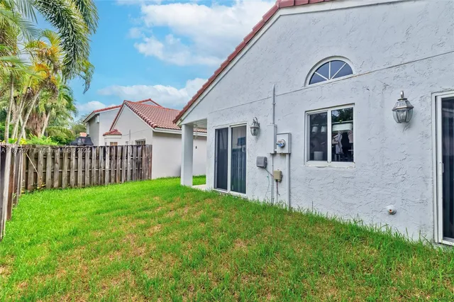 a view of a swimming pool with a outdoor space