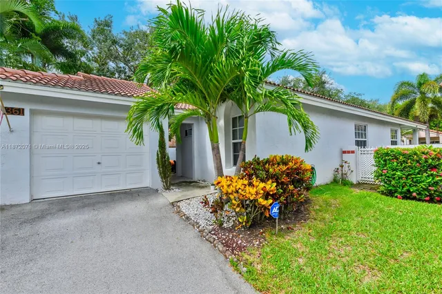 a backyard of a house