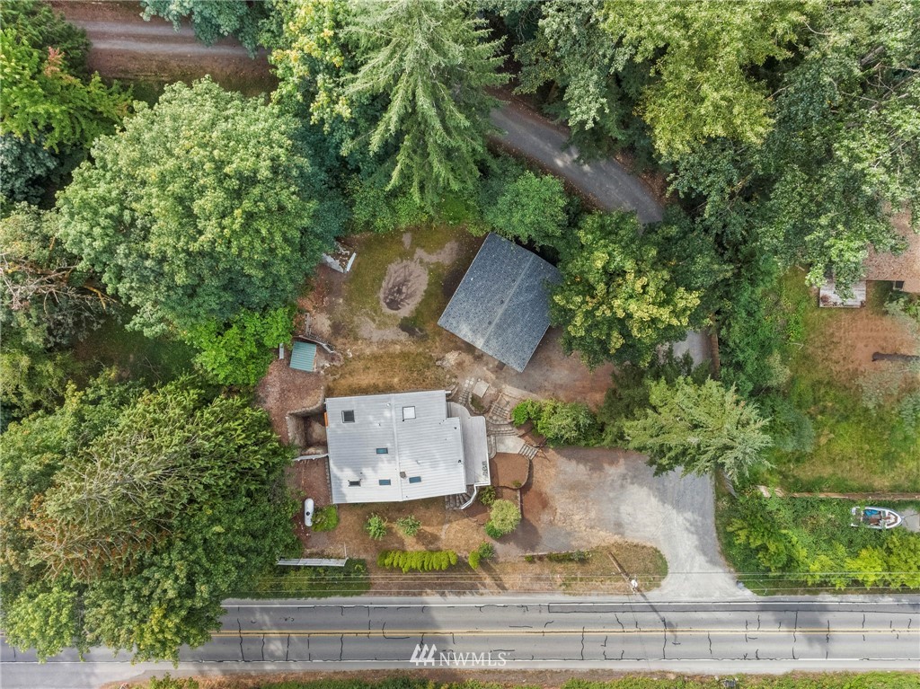 17415 Renton Issaquah Road Southeast Renton, WA 98059 - Photo 34 of 37 an aerial view of a house with garden space and street view