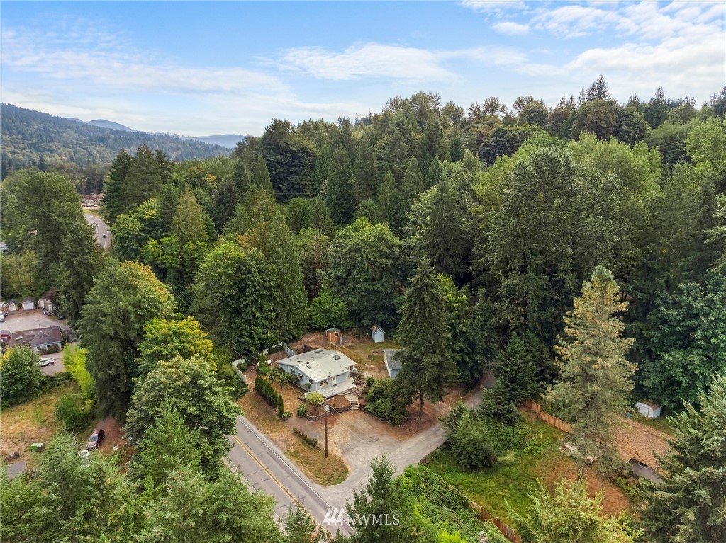 17415 Renton Issaquah Road Southeast Renton, WA 98059 - Photo 37 of 37 an aerial view of a house with mountain view