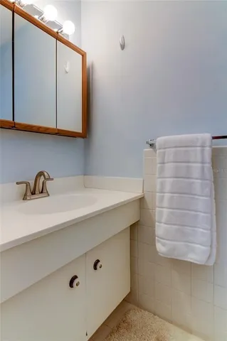 a room with a table and chairs