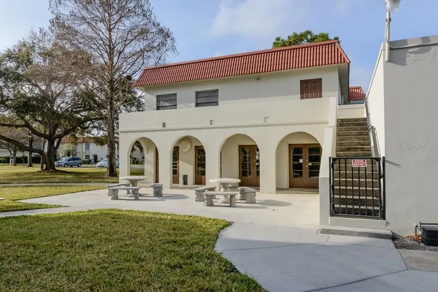 a car parked in front of a house