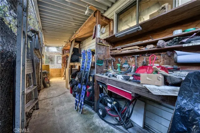 a view of storage and utility room